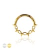 316L SURGICAL STEEL SPIKE SEPTUM HINGED SEGMENT HOOP RING